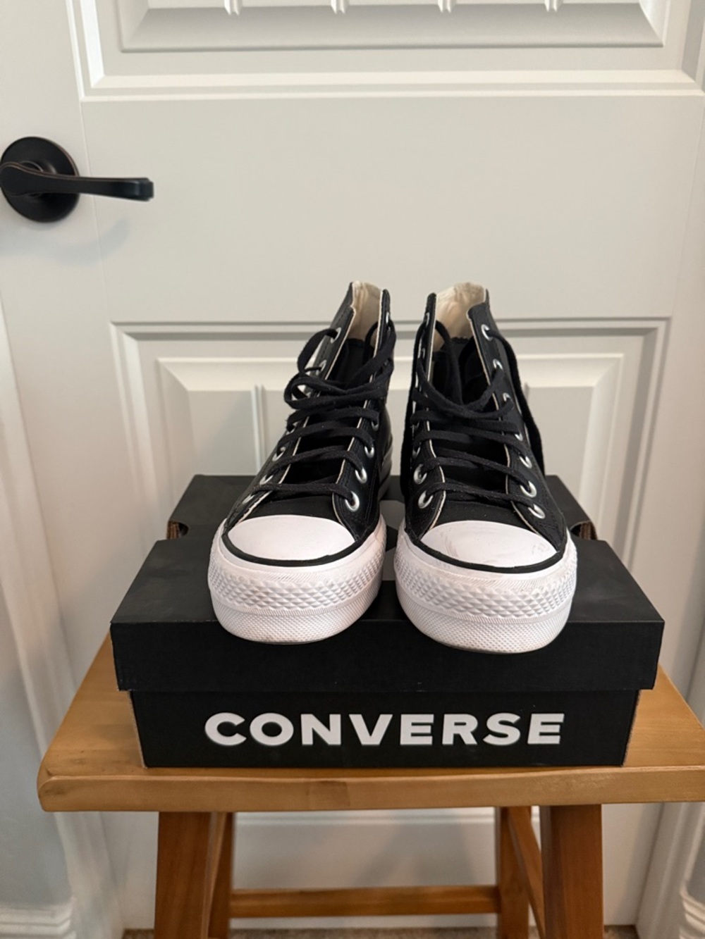 Converse Black and White High-Top Sneakers